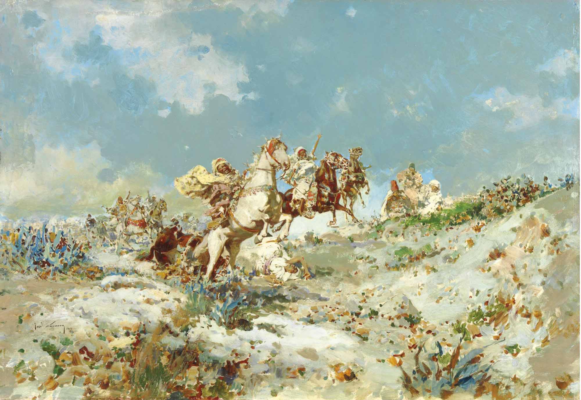 Arabs on horseback